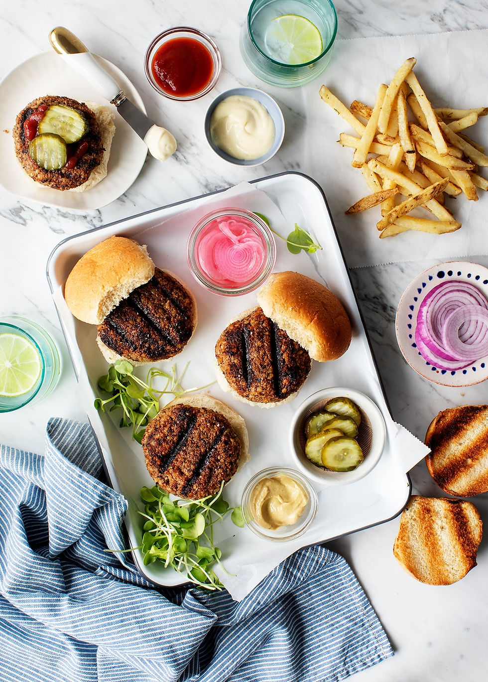 Veggie Burger Platter
